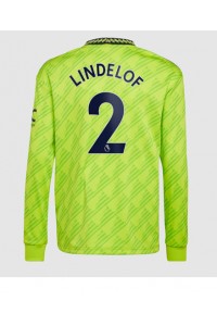 Manchester United Victor Lindelof #2 Fotballdrakt Tredje Klær 2022-23 Lange ermer